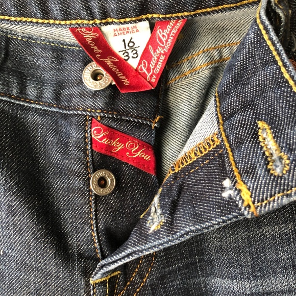 LUCKY BRAND BOOTCUT JEANS SIZE 16 - Picture 1 of 4